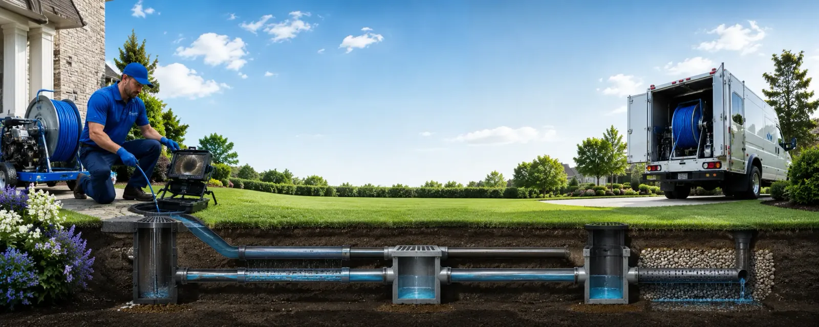 Outdoor drain cleaning information for Stockbridge, WI